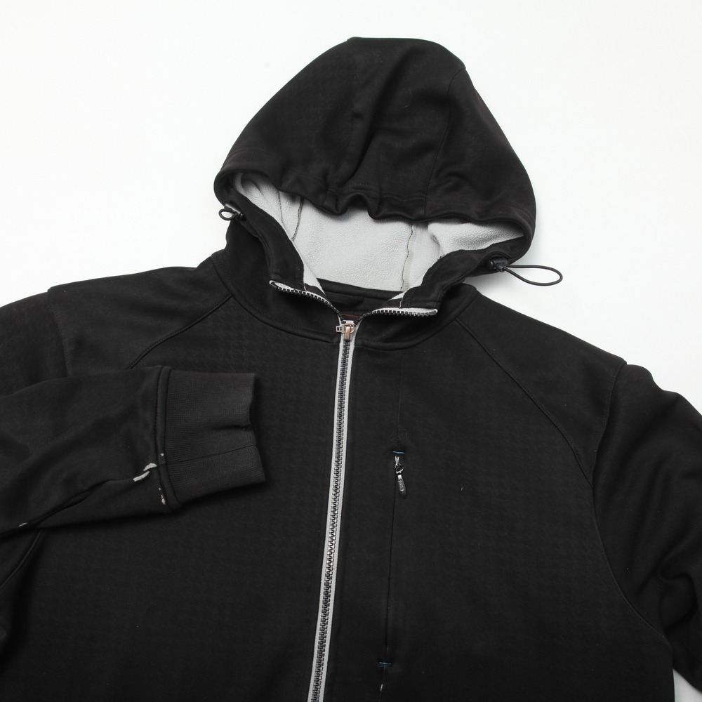 SIMS Ultimate Equipment Men's XL Black Full Zip Hooded Activewear Jacket Fleece